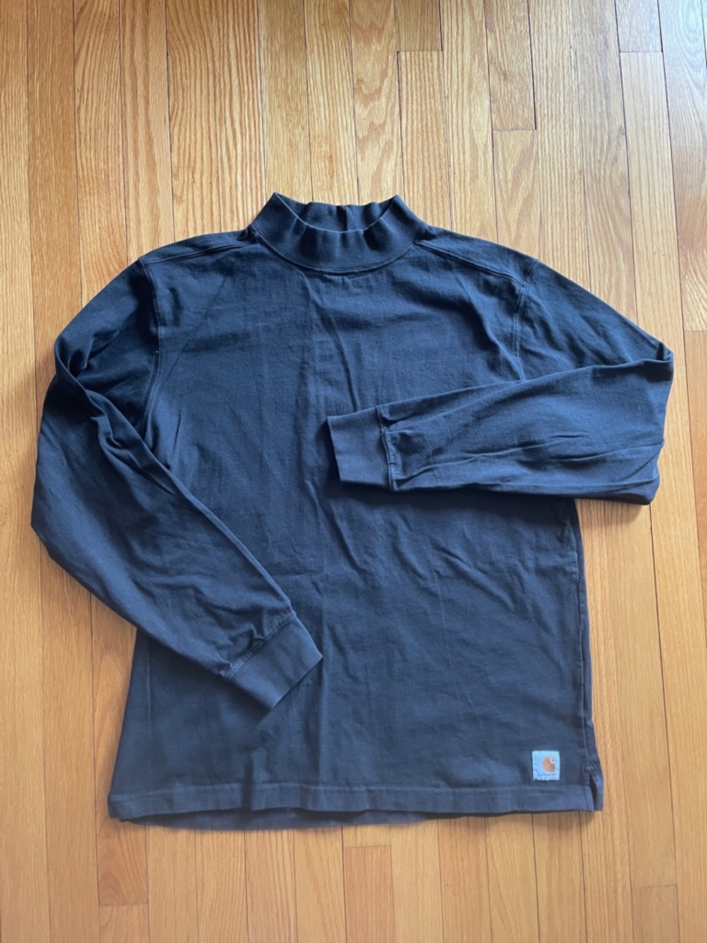 Carhartt Black Mockneck Relax Fit Long Sleeve Shirt
